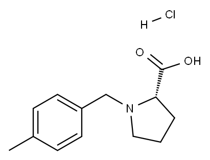 (R)-alpha-(4-methyl-benzyl)-proline hydrochloride Struktur