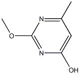 2-甲氧基-4-甲基-6-羟基嘧啶 结构式