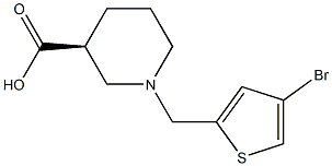 (3S)-1-[(4-bromothiophen-2-yl)methyl]piperidine-3-carboxylic acid