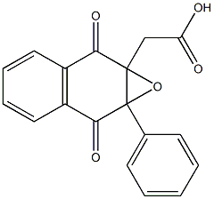 2-羧甲基-3-苯基-2,3-环氧-1,4-萘醌, , 结构式