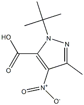 1-(1,1-DIMETHYLETHYL)-3-METHYL-4-NITRO-1H-PYRAZOLE-5-CARBOXYLICACID