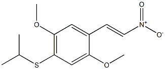 2,5-DIMETHOXY-4-ISOPROPYLTHIO-BETA-NITROSTYRENE Structure