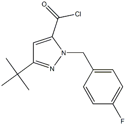 3-(TERT-BUTYL)-1-(4-FLUOROBENZYL)PYRAZOLE-5-CARBONYL CHLORIDE