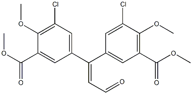 methyl 3-chloro-5-[1-(3-chloro-4-methoxy-5-methoxycarbonyl-phenyl)-3-oxo-prop-1-enyl]-2-methoxy-benzoate