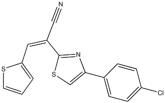 2-[4-(4-chlorophenyl)-1,3-thiazol-2-yl]-3-(2-thienyl)acrylonitrile