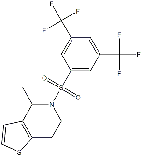 5-{[3,5-di(trifluoromethyl)phenyl]sulfonyl}-4-methyl-4,5,6,7-tetrahydrothieno[3,2-c]pyridine
