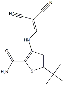 5-(tert-butyl)-3-[(2,2-dicyanovinyl)amino]thiophene-2-carboxamide