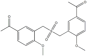 1-(3-{[(5-acetyl-2-methoxybenzyl)sulfonyl]methyl}-4-methoxyphenyl)ethan-1-one
