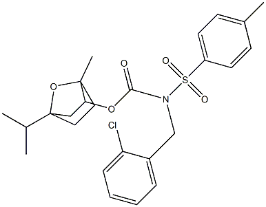 4-isopropyl-1-methyl-7-oxabicyclo[2.2.1]hept-2-yl N-(2-chlorobenzyl)-N-[(4-methylphenyl)sulfonyl]carbamate