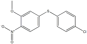 4-[(4-chlorophenyl)thio]-2-methoxy-1-nitrobenzene