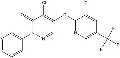 4-chloro-5-{[3-chloro-5-(trifluoromethyl)-2-pyridyl]oxy}-2-phenyl-2,3-dihydropyridazin-3-one