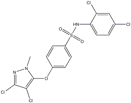 4-[(3,4-dichloro-1-methyl-1H-pyrazol-5-yl)oxy]-N-(2,4-dichlorophenyl)benzenesulfonamide