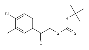 tert-butyl {[2-(4-chloro-3-methylphenyl)-2-oxoethyl]thio}methanedithioate