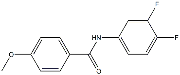 N-(3,4-difluorophenyl)-4-methoxybenzenecarboxamide Structure
