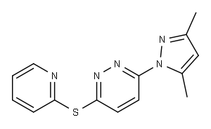 3-(3,5-dimethyl-1H-pyrazol-1-yl)-6-(2-pyridylthio)pyridazine