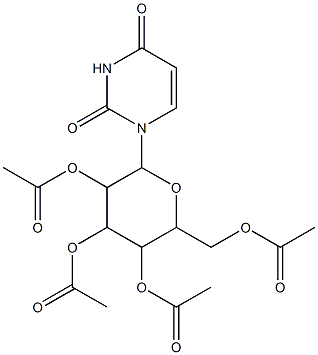 3,5-di(acetyloxy)-2-[(acetyloxy)methyl]-6-(2,4-dioxo-1,2,3,4-tetrahydropyrimidin-1-yl)tetrahydro-2H-pyran-4-yl acetate