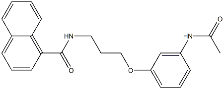 N1-{3-[3-(acetylamino)phenoxy]propyl}-1-naphthamide