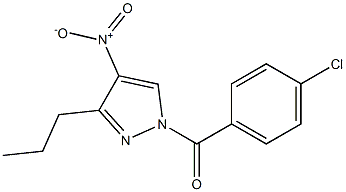 (4-chlorophenyl)(4-nitro-3-propyl-1H-pyrazol-1-yl)methanone
