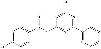 4-chlorophenyl [6-chloro-2-(2-pyridinyl)-4-pyrimidinyl]methyl sulfoxide