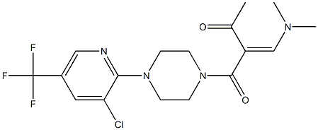 1-{4-[3-chloro-5-(trifluoromethyl)-2-pyridinyl]piperazino}-2-[(dimethylamino)methylene]-1,3-butanedione