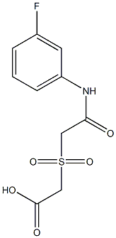 ({2-[(3-fluorophenyl)amino]-2-oxoethyl}sulfonyl)acetic acid