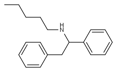 (1,2-diphenylethyl)(pentyl)amine Structure