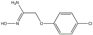 (1Z)-2-(4-chlorophenoxy)-N'-hydroxyethanimidamide 结构式