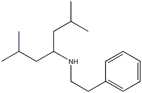 (2,6-dimethylheptan-4-yl)(2-phenylethyl)amine Structure