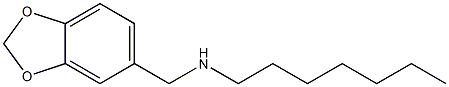(2H-1,3-benzodioxol-5-ylmethyl)(heptyl)amine Structure