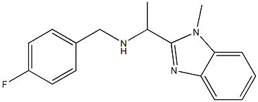 [(4-fluorophenyl)methyl][1-(1-methyl-1H-1,3-benzodiazol-2-yl)ethyl]amine