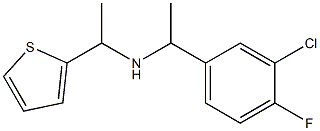 [1-(3-chloro-4-fluorophenyl)ethyl][1-(thiophen-2-yl)ethyl]amine