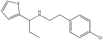 [2-(4-chlorophenyl)ethyl][1-(thiophen-2-yl)propyl]amine Structure