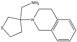[3-(3,4-dihydroisoquinolin-2(1H)-yl)tetrahydrothien-3-yl]methylamine Structure