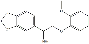 1-(1,3-benzodioxol-5-yl)-2-(2-methoxyphenoxy)ethanamine