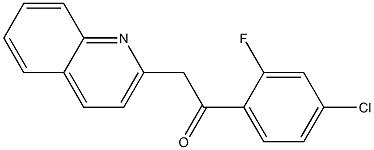 1-(4-chloro-2-fluorophenyl)-2-(quinolin-2-yl)ethan-1-one