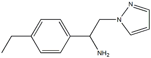 1-(4-ethylphenyl)-2-(1H-pyrazol-1-yl)ethan-1-amine Structure