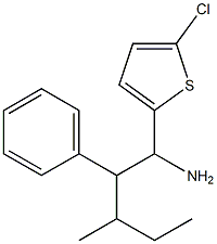 1-(5-chlorothiophen-2-yl)-3-methyl-2-phenylpentan-1-amine