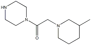 1-[(3-methylpiperidin-1-yl)acetyl]piperazine Structure