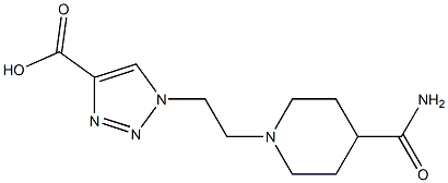 1-[2-(4-carbamoylpiperidin-1-yl)ethyl]-1H-1,2,3-triazole-4-carboxylic acid