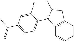 1-[3-fluoro-4-(2-methyl-2,3-dihydro-1H-indol-1-yl)phenyl]ethan-1-one
