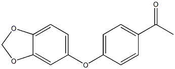 1-[4-(2H-1,3-benzodioxol-5-yloxy)phenyl]ethan-1-one Structure