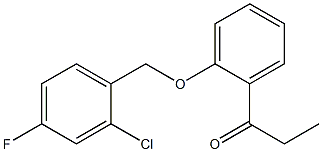 1-{2-[(2-chloro-4-fluorophenyl)methoxy]phenyl}propan-1-one|