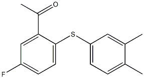 1-{2-[(3,4-dimethylphenyl)sulfanyl]-5-fluorophenyl}ethan-1-one