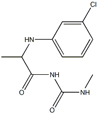 1-{2-[(3-chlorophenyl)amino]propanoyl}-3-methylurea