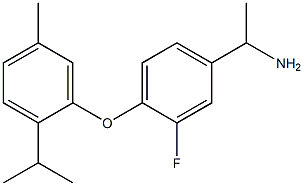 1-{3-fluoro-4-[5-methyl-2-(propan-2-yl)phenoxy]phenyl}ethan-1-amine