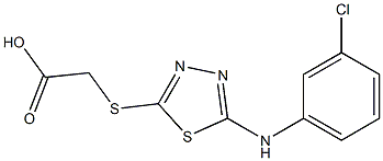 2-({5-[(3-chlorophenyl)amino]-1,3,4-thiadiazol-2-yl}sulfanyl)acetic acid