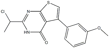 2-(1-chloroethyl)-5-(3-methoxyphenyl)-3H,4H-thieno[2,3-d]pyrimidin-4-one