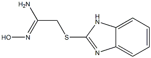 2-(1H-1,3-benzodiazol-2-ylsulfanyl)-N'-hydroxyethanimidamide Structure