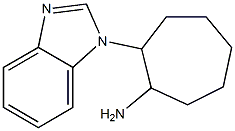 2-(1H-benzimidazol-1-yl)cycloheptanamine Structure