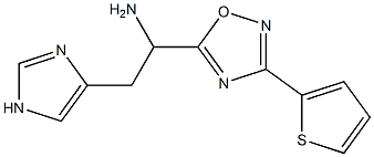 2-(1H-imidazol-4-yl)-1-[3-(thiophen-2-yl)-1,2,4-oxadiazol-5-yl]ethan-1-amine